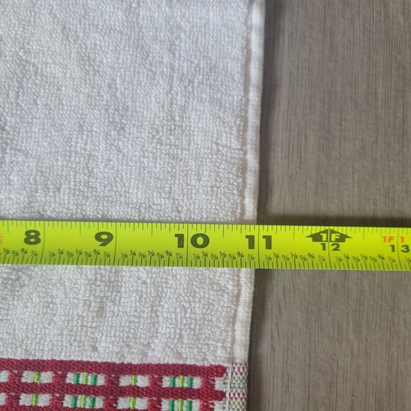 Set Of 2 Dena Home Holiday Kitchen Towels With Dog & Santa Hat Design - Picture 4 of 6